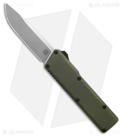 Chaves Dissident OTF Drop Point OD Green Petrified Aluminum (3.7" Two-Tone)