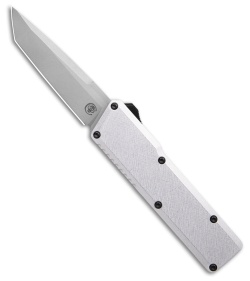 Chaves Dissident OTF Tanto Knife Battleworn Clearcoat Crosshatch Al (3.7" SW)