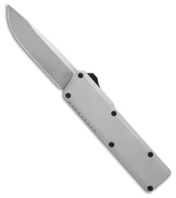 Chaves Dissident OTF Drop Point Knife Battleworn Clearcoat Crosshatch Al(3.7" TT