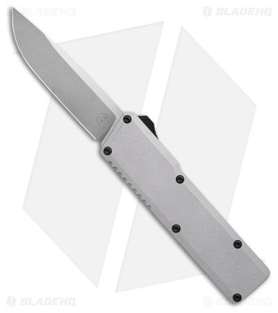 Chaves Dissident OTF Drop Point Knife Battleworn Clearcoat Crosshatch Al(3.7" TT