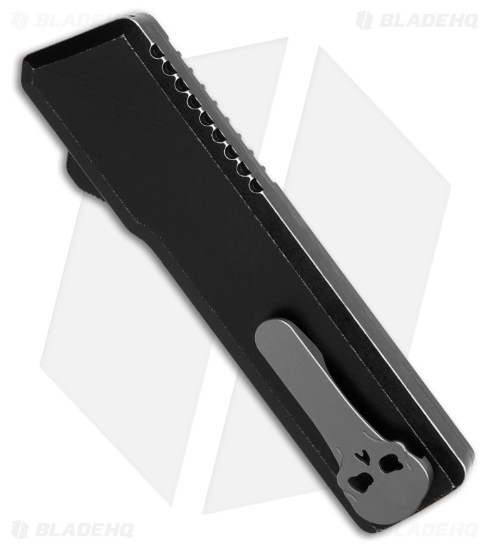 Chaves Dissident OTF DP Knife Black Crosshatch Aluminum (3.7" Stonewash)