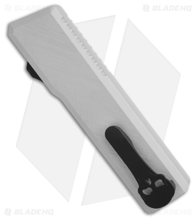 Chaves Dissident OTF Tanto Knife Clearcoat Crosshatch Aluminum (3.7" SW)