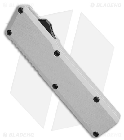 Chaves Dissident OTF Tanto Knife Clearcoat Crosshatch Aluminum (3.7" SW)