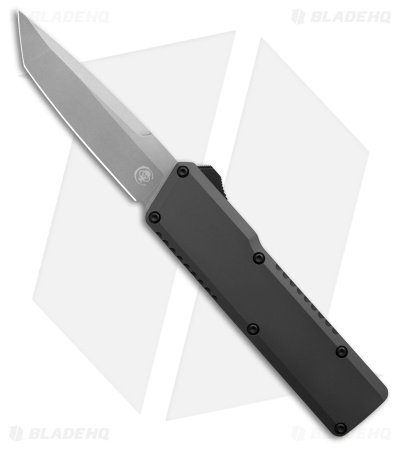 Chaves Dissident OTF Tanto Knife Flat Black Aluminum (3.7" Stonewash)