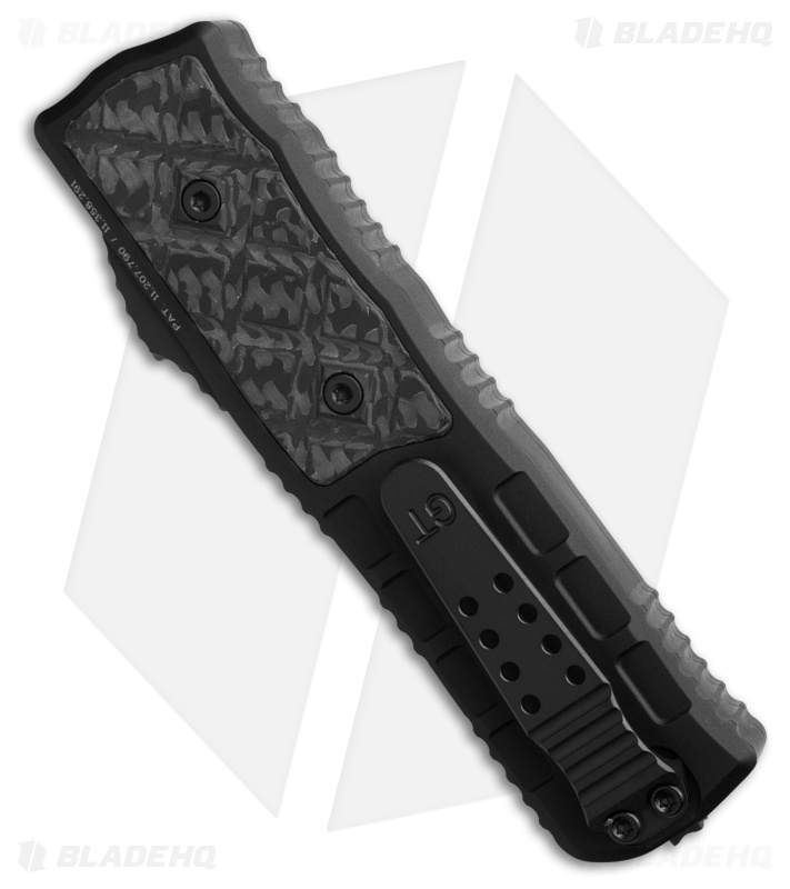 Guardian Tactical APEX S/E OTF Knife Black Al/CF (3.4" Black Serr MagnaMax)
