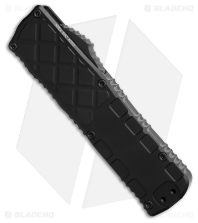 Guardian Tactical APEX S/E OTF Knife Black Aluminum (3.4" Black Serr MagnaCut)