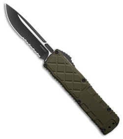 Guardian Tactical APEX S/E OTF Knife OD Green Al (3.5" Two-Tone Serr MagnaCut)