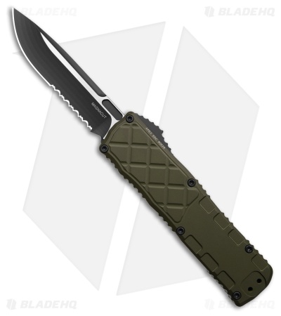 Guardian Tactical APEX S/E OTF Knife OD Green Al (3.5" Two-Tone Serr MagnaCut)