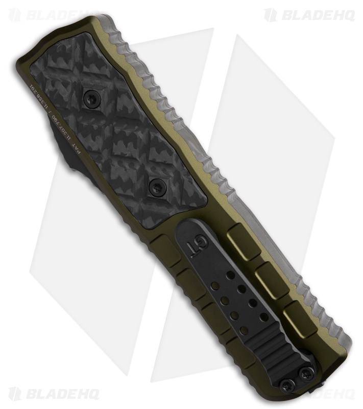 Guardian Tactical APEX S/E OTF Knife OD Green Al/CF (3.5" Black MagnaMax)