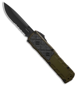 Guardian Tactical APEX S/E OTF Knife OD Green Al/CF (3.5" Black Serr MagnaMax)