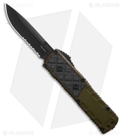 Guardian Tactical APEX S/E OTF Knife OD Green Al/CF (3.5" Black Serr MagnaMax)