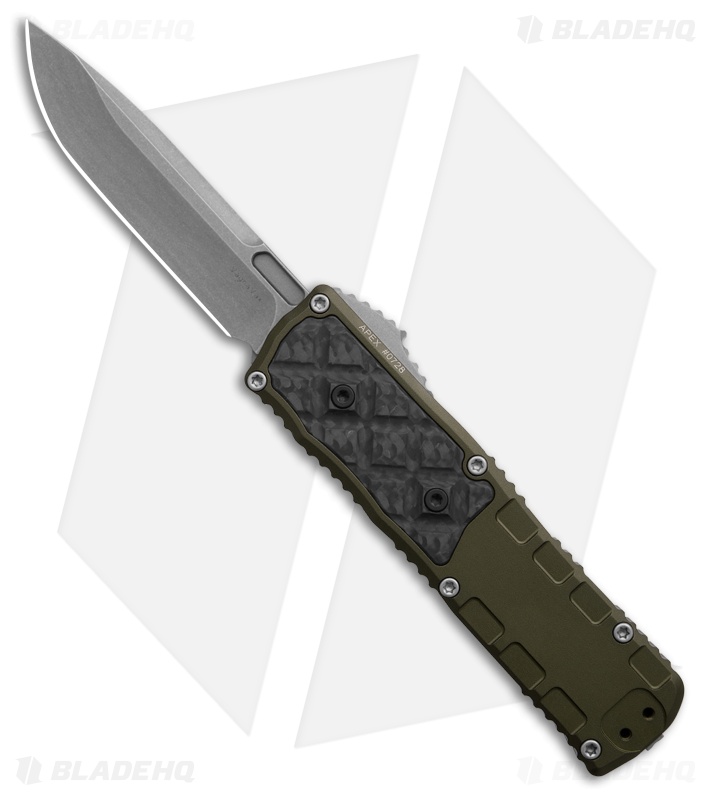 Guardian Tactical APEX S/E OTF Knife OD Green Al/CF (3.5" SW MagnaMax)