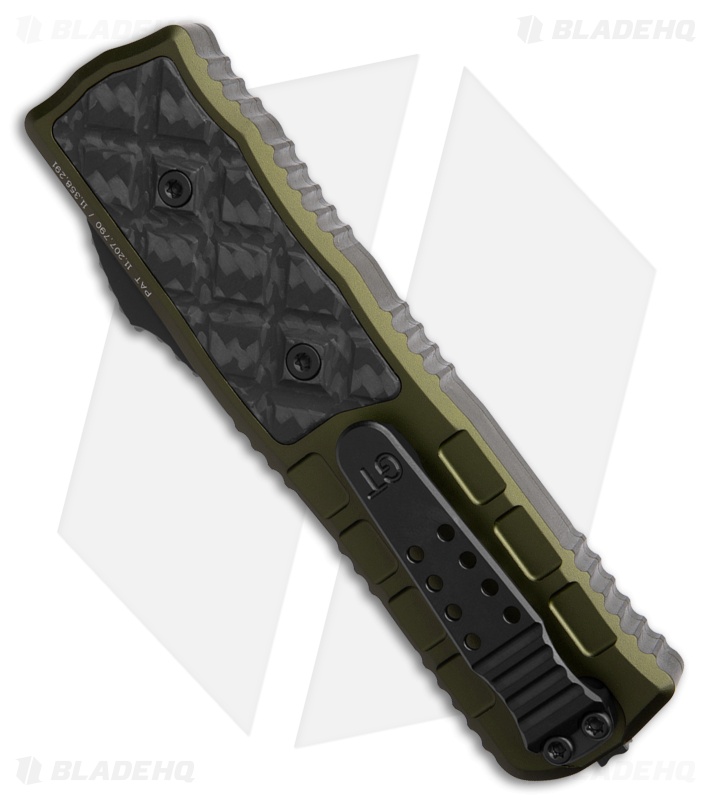Guardian Tactical APEX S/E OTF Knife OD Green Al/CF (3.5" Two-Tone MagnaMax)