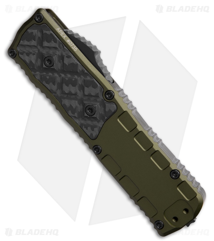 Guardian Tactical APEX S/E OTF Knife OD Green Al/CF (3.5" Two-Tone MagnaMax)