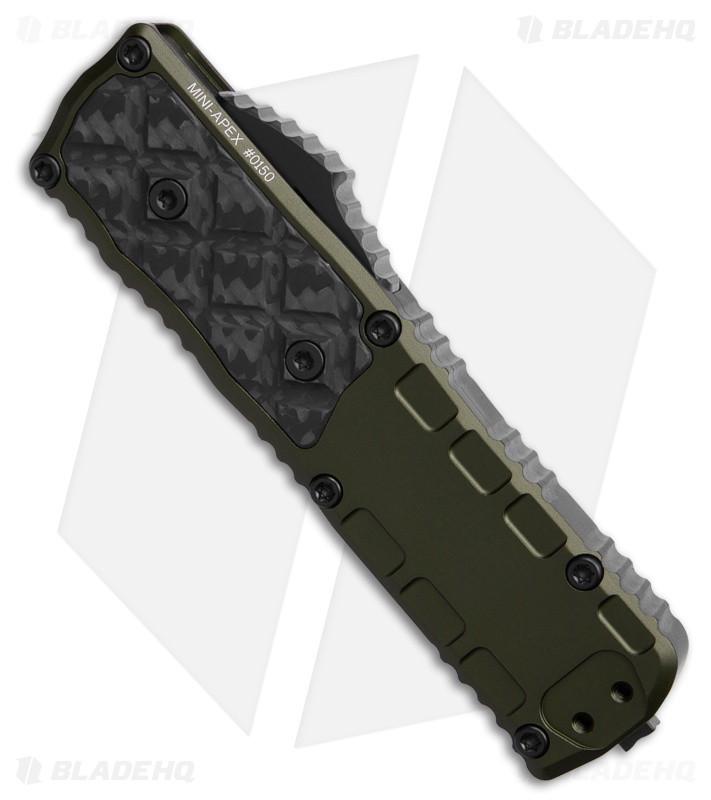 Guardian Tactical Mini APEX S/E OTF Knife OD Green Al/CF (3.13" Black MagnaMax)