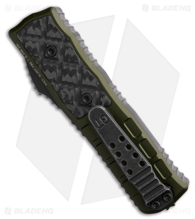 Guardian Tactical Mini APEX S/E OTF Knife OD Green Al/CF (3.13" Dark SW)