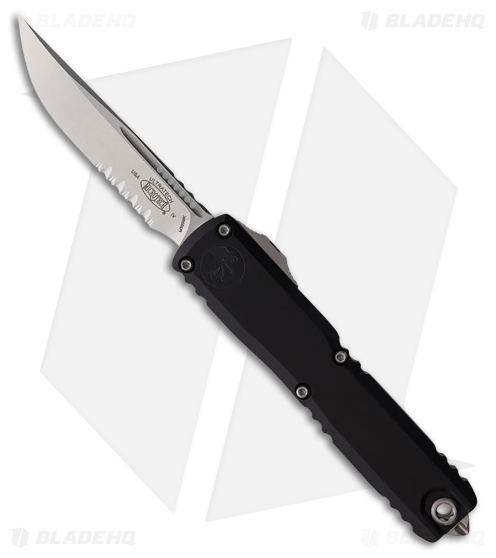 Microtech Ultratech Gen IV S/E OTF Automatic Knife Black Aluminum (3.5" SW Serr)
