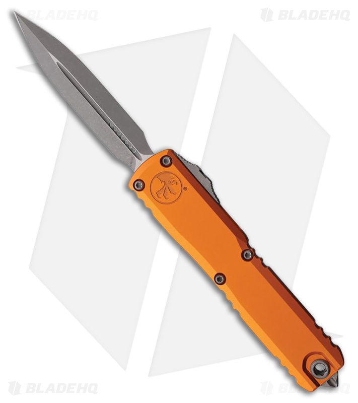 Microtech Ultratech Gen IV D/E OTF Knife Orange Aluminum (3.5" Apocalyptic)