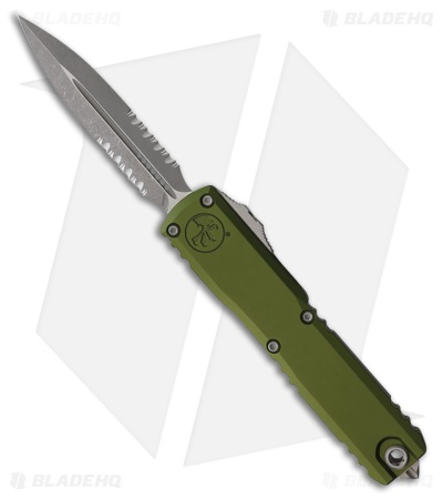 Microtech Ultratech Gen IV D/E OTF Automatic Knife OD Green Al (3.5" Apoc Serr)