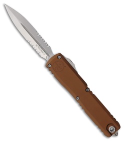 Microtech Ultratech Gen IV D/E OTF Knife Brown Aluminum (3.5" SW Serr)