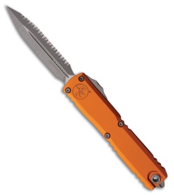 Microtech Ultratech Gen IV D/E OTF Knife Orange Aluminum (3.5" Apoc Full Serr)