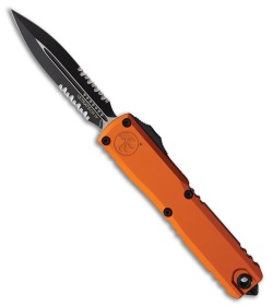 Microtech Ultratech Gen IV D/E OTF Knife Orange Aluminum (3.5" Black Serrated)