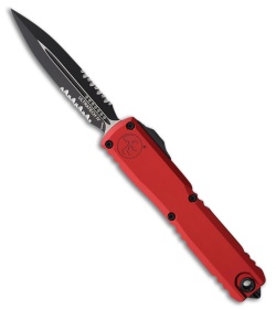 Microtech Ultratech Gen IV D/E OTF Knife Red Aluminum (3.5" Black Serr)