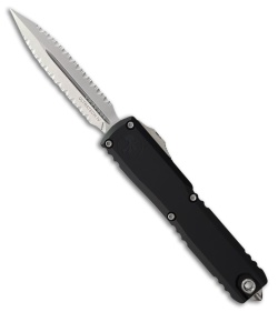 Microtech Ultratech Gen IV D/E OTF Knife Black Aluminum (3.5" SW Double FS)