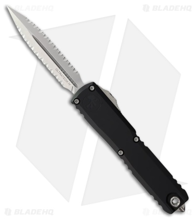 Microtech Ultratech Gen IV D/E OTF Knife Black Aluminum (3.5" SW Double FS)