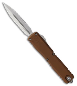 Microtech Ultratech Gen IV D/E OTF Knife Brown Aluminum (3.5" SW Double FS)
