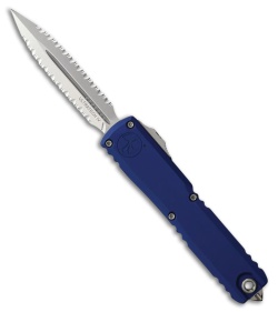 Microtech Ultratech Gen IV D/E OTF Knife Navy Blue Aluminum (3.5" SW Double FS)