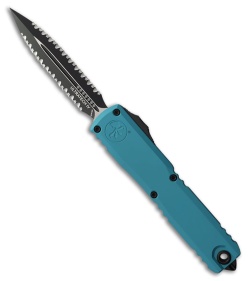 Microtech Ultratech Gen IV T/E OTF Knife Cayan Al (3.5" Two-Tone Double FS)