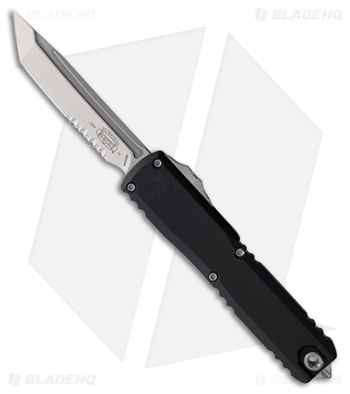 Microtech Ultratech Gen IV T/E OTF Automatic Knife Black Aluminum (3.5" SW Serr)