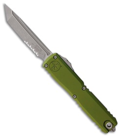 Microtech Ultratech Gen IV T/E OTF Knife OD Green Aluminum (3.5" Apoc Serr)