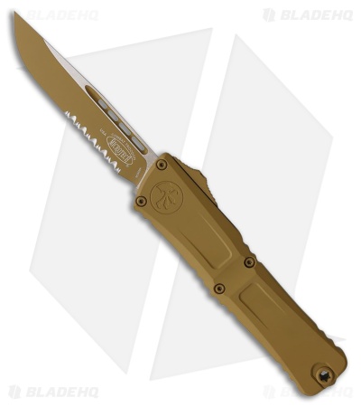 Microtech Combat Troodon Gen III S/E OTF Knife Tan Cerakote Al (4" Tan Serr)