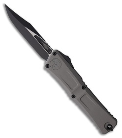 Microtech Combat Troodon Gen III Bowie OTF Knife Natural Clear Al (4" Two-Tone)