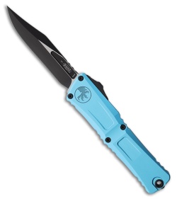 Microtech Combat Troodon Gen III Bowie OTF Knife Turquoise Al (4" Black)