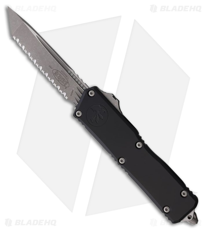 Microtech Scarab II Gen III Executive T/E OTF Knife Black Al (4" Apoc FS)
