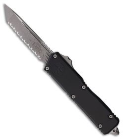 Microtech Scarab II Gen III Executive T/E OTF Knife Black Al (4" Apoc FS)