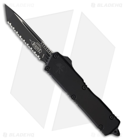 Microtech Scarab II Gen III Executive T/E OTF Knife Black Al (4" Two-Tone FS)