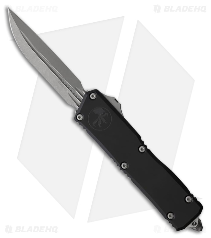 Microtech Scarab II Gen III Executive D/E OTF Knife Black Al (4" Apocalyptic)