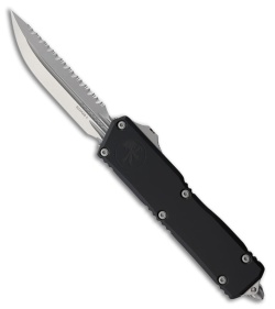 Microtech Scarab II Gen III Executive D/E OTF Knife Black Aluminum (4" SW FS)