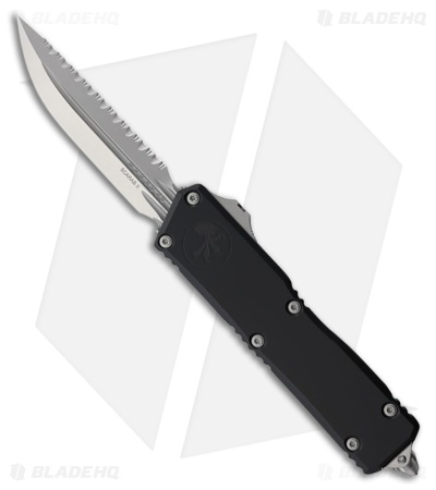 Microtech Scarab II Gen III Executive D/E OTF Knife Black Aluminum (4" SW FS)
