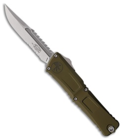 Microtech Combat Troodon Interceptor Gen III SS OD Green Al (4" SW Serr)