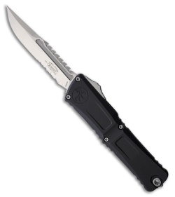 Microtech Combat Troodon Interceptor Gen III SS Black Aluminum (4" SW Serr)
