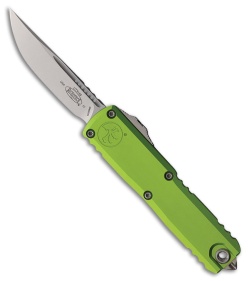 Microtech UTX-85 Gen IV S/E OTF Automatic Knife Neon Green Aluminum (3.1" SW)
