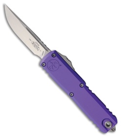 Microtech UTX-85 Gen IV S/E OTF Automatic Knife Purple Aluminum (3.1" Stonewash)