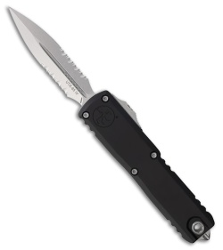 Microtech UTX-85 D/E  Gen IV OTF Automatic Knife Black (3.1" Stonewash Serr)