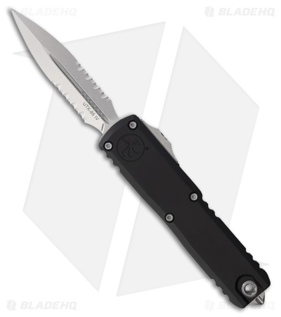 Microtech UTX-85 D/E  Gen IV OTF Automatic Knife Black (3.1" Stonewash Serr)