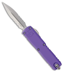 Microtech UTX-85 Gen IV D/E OTF Knife Purple Black Serr
